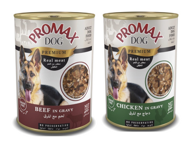 PROMAX premium Dog canned food 400g - Beef in gravy